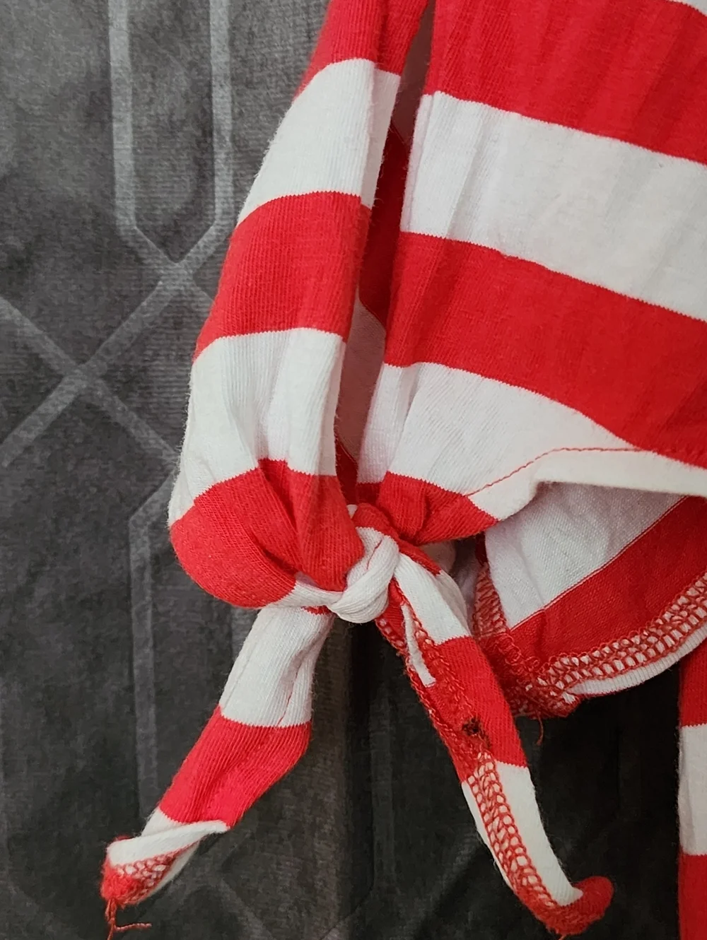 Size S Michael Kors Red and White Striped Dress - Picture 3 of 3